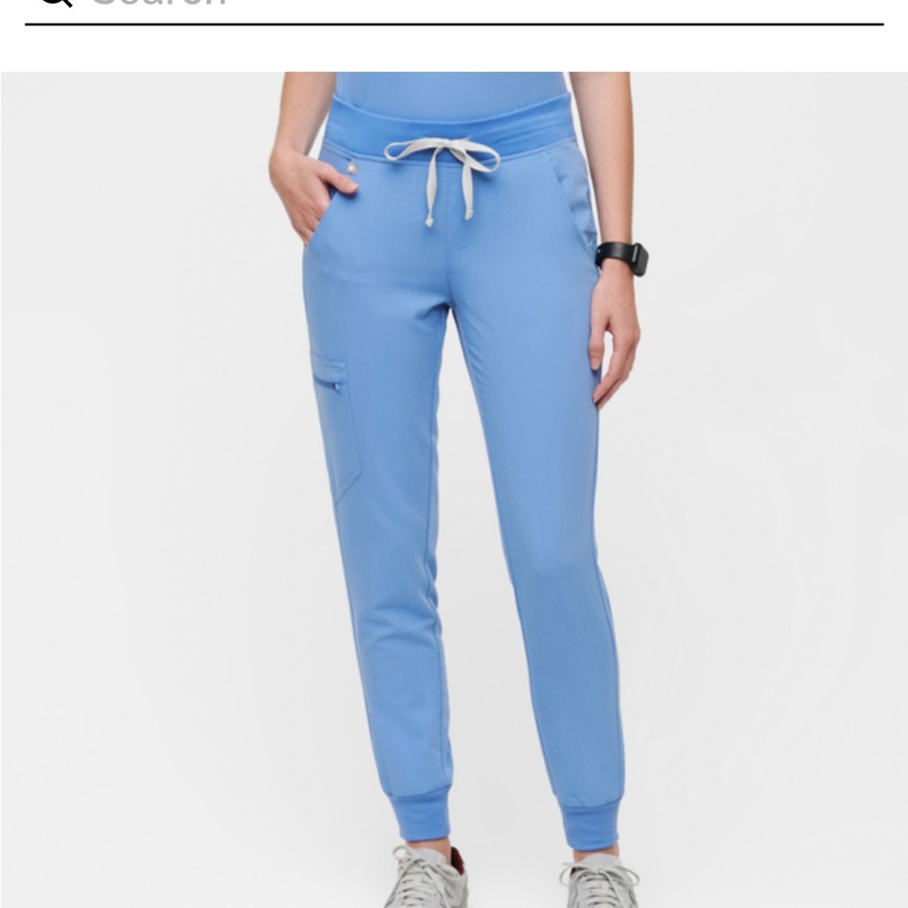 Figs Zamora joggers. Petite XS. Ceil blue.